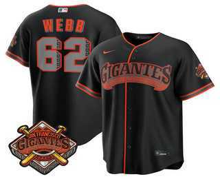 Men%27s San Francisco Giants #62 Wilkin Ramos Black 2026 Alternate Stadium Stitched Jersey Dzhi