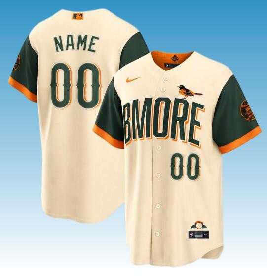Men%27s Baltimore Orioles Custom 2026 City Connect Stadium Baseball Stitched Jersey
