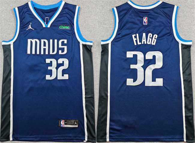 Men%27s Dallas Mavericks #32 Cooper Flagg Navy 2025 Statement Edition Stitched Basketball Jersey