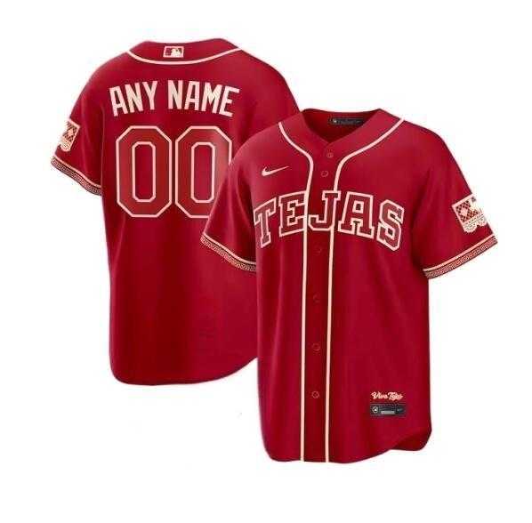 Men%27s Texas Rangers Custom 2026 City Connect Stadium Baseball Stitched Jersey