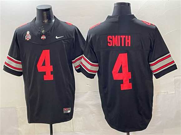 Men%27s Ohio State Buckeyes #4 Jeremiah Smith Black 2025 F.U.S.E. Limited Stitched Jersey