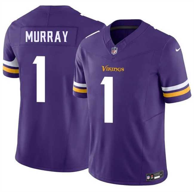 Men%27s Minnesota Vikings #1 Kyler Murray Purple 2026 F.U.S.E. Vapor Untouchable Limited Stitched Jersey Dzhi