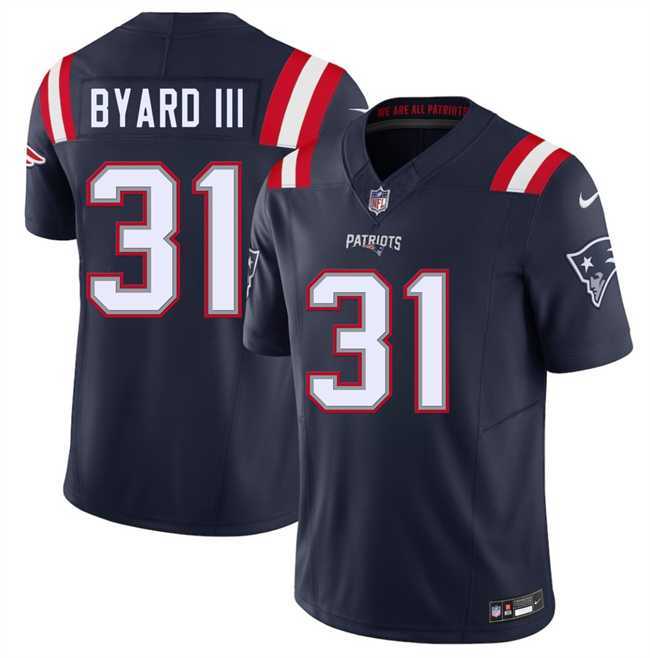 Men%27s New England Patriots #31 Kevin Byard III Navy 2026 F.U.S.E. Vapor Limited Stitched Jersey Dzhi