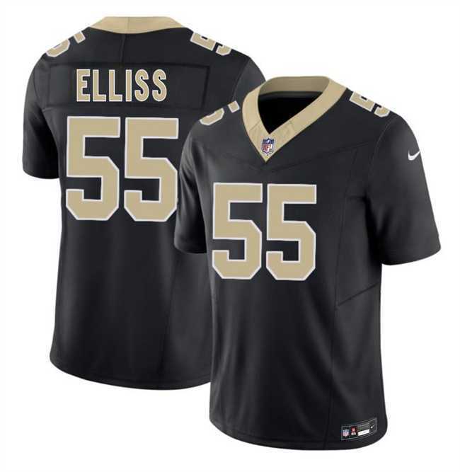Men%27s New Orleans Saints #55 Kaden Elliss Black 2026 F.U.S.E Vapor Limited Stitched Jersey Dzhi