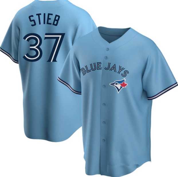 Men%27s Toronto Blue Jays #37 Dave Stieb Blue Home Cool Base Stitched Jersey Dzhi
