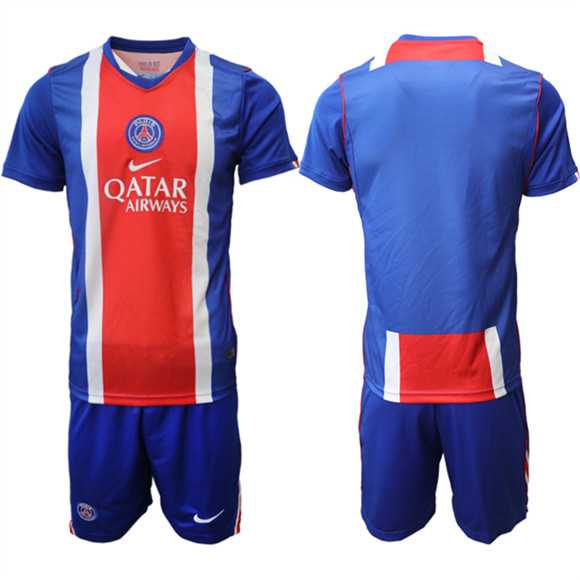Men%27s Paris Saint-Germain Custom 2026 Red White Soccer Jersey Suit