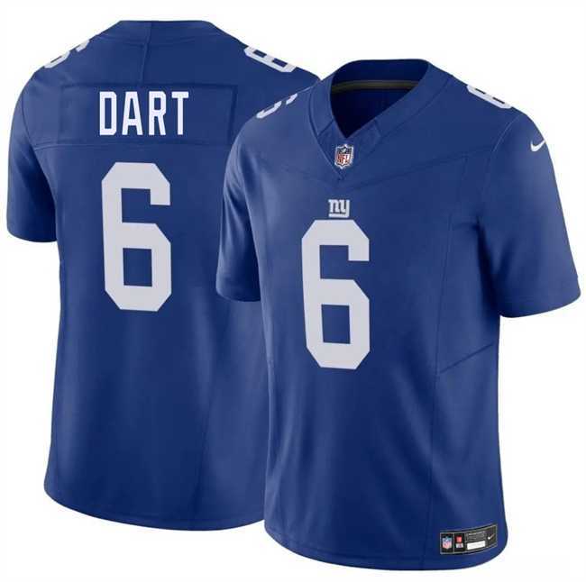 Youth New York Giants #6 Jaxson Dart Blue 2025 Draft F.U.S.E. Vapor Untouchable Limited Stitched Jersey Dzhi