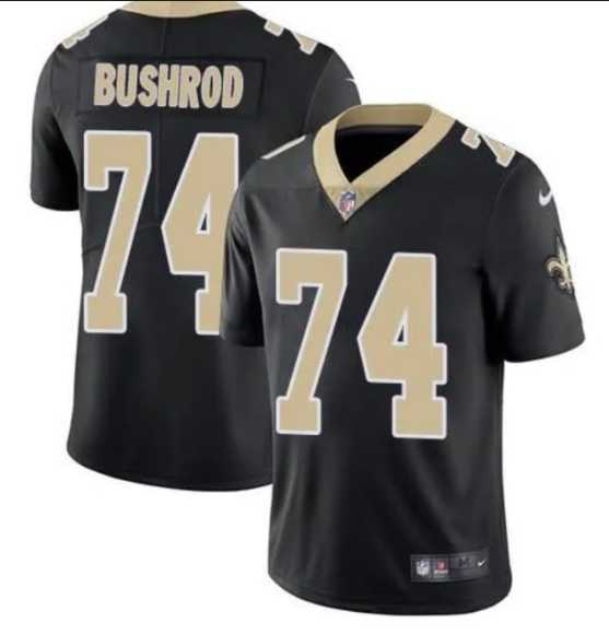 Men & Women & Youth New Orleans Saints #74 Jermon Bushrod Black Vapor Limited Stitched Jersey