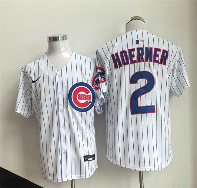 Men%27s Chicago Cubs #2 Alex Bregman White Cool Base Stitched Jersey