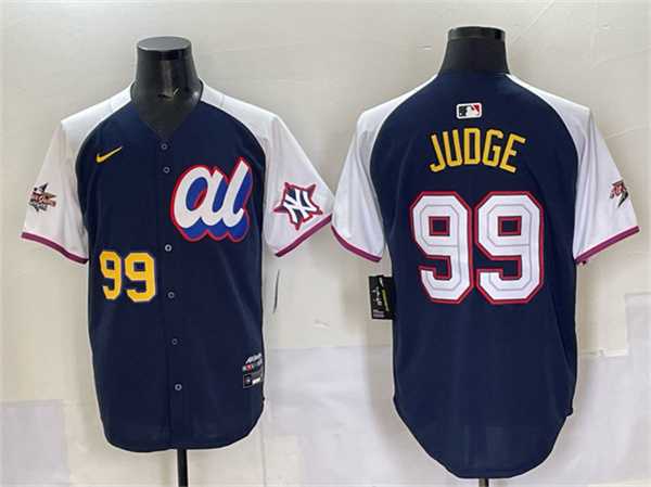 Men%27s American League #99 Aaron Judge Navy Alternate 2025 All-Star Edition Limited Stitched Jersey