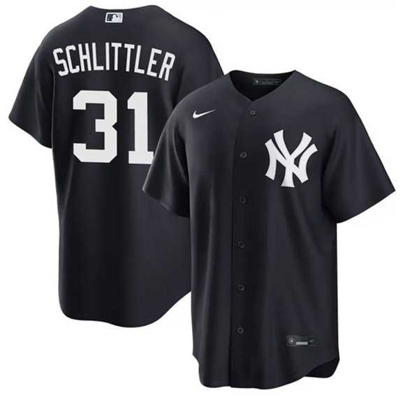 Men%27s New York Yankees #31 Cam Schlittler Navy 2026 Alternate Stitched Jersey Dzhi