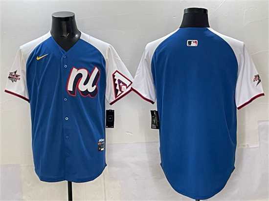Men%27s National League Arizona Diamondbacks Blank Blue Alternate 2025 All-Star Edition Limited Stitched Jersey