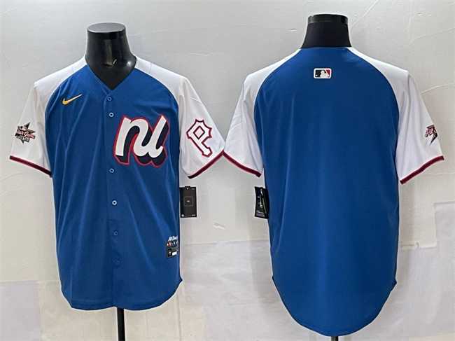 Men%27s National League Pittsburgh Pirates Blank Blue Alternate 2025 All-Star Edition Limited Stitched Jersey