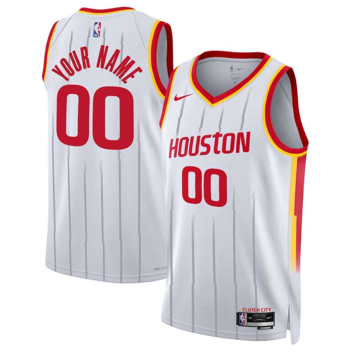 Men%27s Houston Rockets Actiive Player Custom White 2026-27 Association Swingman Stitched Jersey
