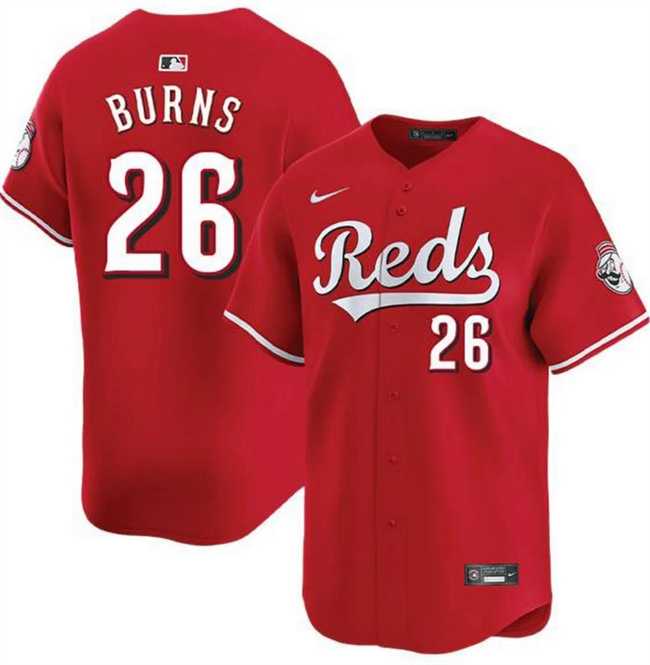 Men%27s Cincinnati Reds #26 Chase Burns Red Limited Stitched Jersey Dzhi