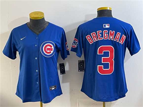 Youth Chicago Cubs #3 Alex Bregman Royal Vapor Limited Stitched Jersey