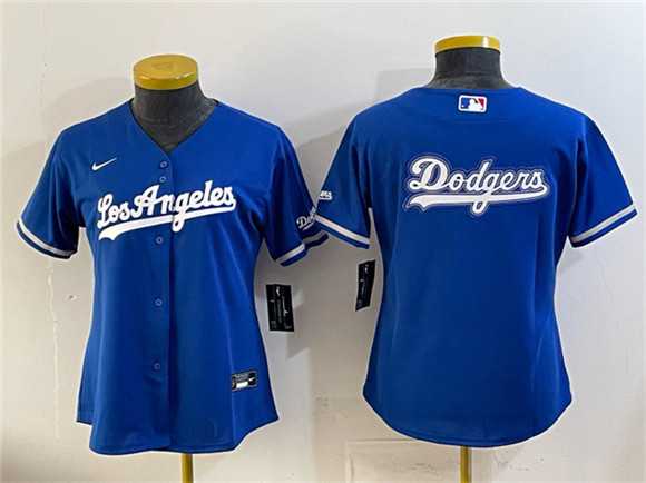 Youth Los Angeles Dodgers Team Big Logo Royal Alternate Stadium Stitched Jersey Dzhi