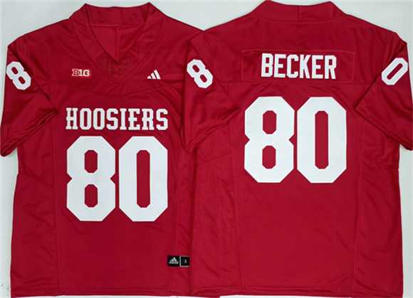 Men%27s Indiana Hoosiers #80 Charlie Becker Red F.U.S.E. Stitched Basketball Jerseys