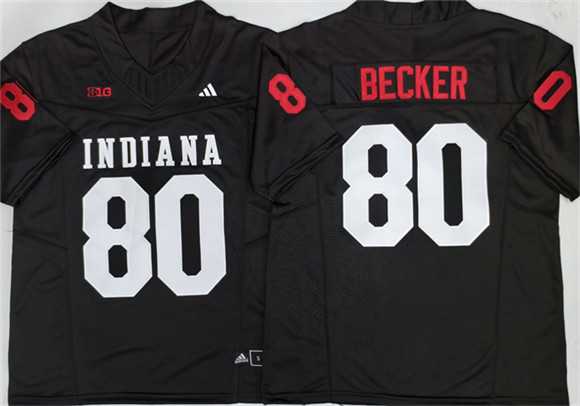 Men%27s Indiana Hoosiers #80 Charlie Becker Black F.U.S.E. Stitched Basketball Jersey