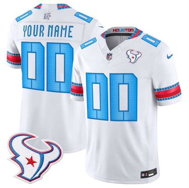 Women%27s Houston Texans Active Player Custom White 2026 F.U.S.E. Rivalries Collection Limited Stitched Football Jersey(Run Small)