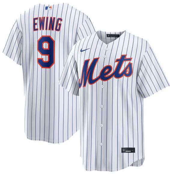 Men%27s New York Mets #9 AJ Ewing 2026 White Cool Base Stitched Jersey Dzhi