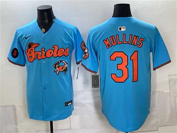 Men%27s Baltimore Orioles #31 Cedric Mullins Blue With Patch Vapor Premier Limited Stitched Jersey Dzhi