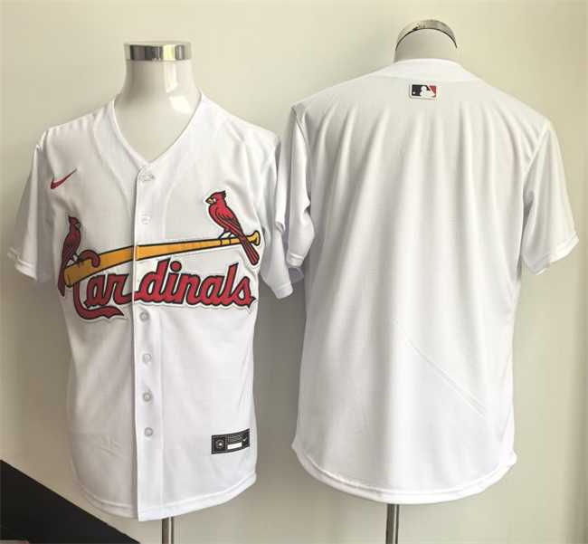 Men%27s St. Louis Cardinals Blank White Home Limited Stitched Jersey