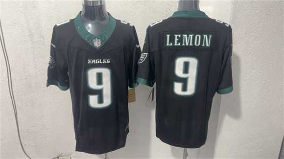 Men%27s Philadelphia Eagles #9 Makai Lemon Black 2026 F.U.S.E. Draft Vapor Untouchable Limited Stitched Jersey