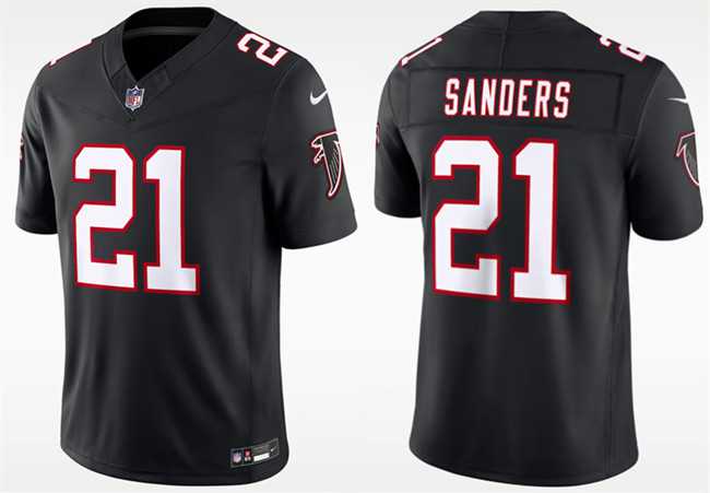 Men%27s Atlanta Falcons #21 Deion Sanders Black F.U.S.E. Vapor Untouchable Limited Stitched Jersey Dzhi
