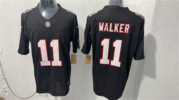 Men%27s Atlanta Falcons #11 Jalon Walker Black F.U.S.E. Vapor Untouchable Limited Stitched Jersey