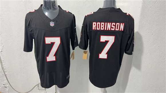 Men%27s Atlanta Falcons #7 Bijan Robinson Black F.U.S.E. Vapor Untouchable Limited Stitched Jersey