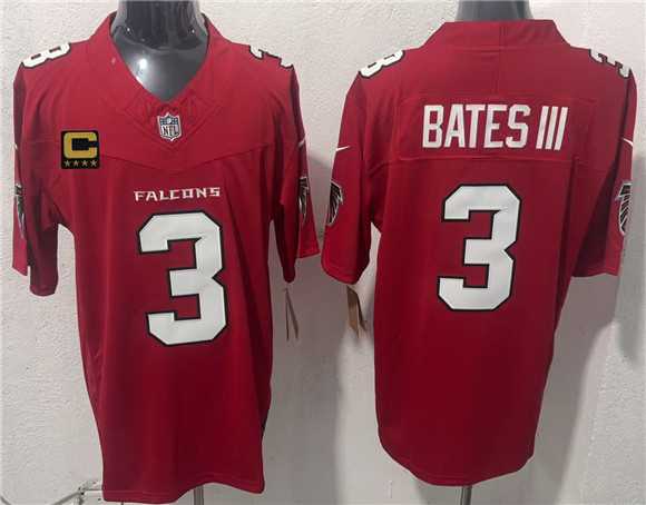 Men%27s Atlanta Falcons #3 Jessie Bates III Red 2026 New F.U.S.E. 4-Star C Patch Vapor Untouchable Limited Stitched Jersey