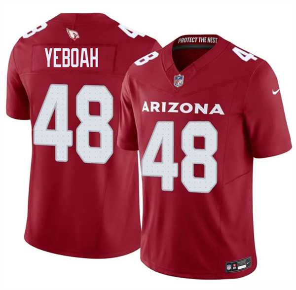 Men%27s Arizona Cardinals #48 Kenny Yeboah Red 2026 F.U.S.E. Vapor Untouchable Limited Stitched Jersey