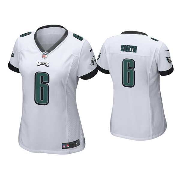 Women%27s Philadelphia Eagles #6 DeVonta Smith White Vapor Untouchable Limited Stitched Jersey(Run Small) Dzhi