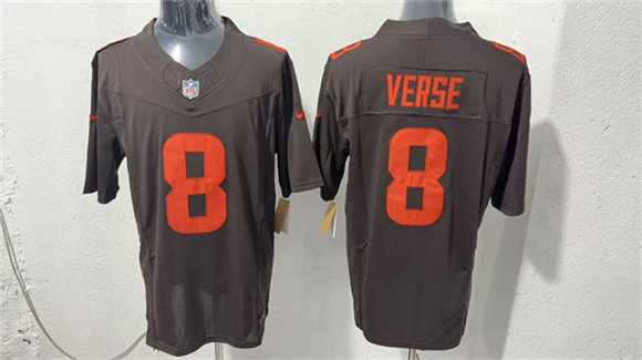 Men%27s Cleveland Browns #8 Jared Verse Brown 2026 Vapor Limited Stitched Jersey