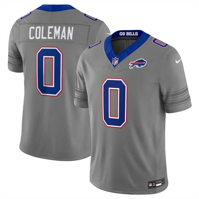 Men%27s Buffalo Bills #0 Keon Coleman Gray F.U.S.E. 2026 Nickel City Vapor Stitched Jersey Dzhi
