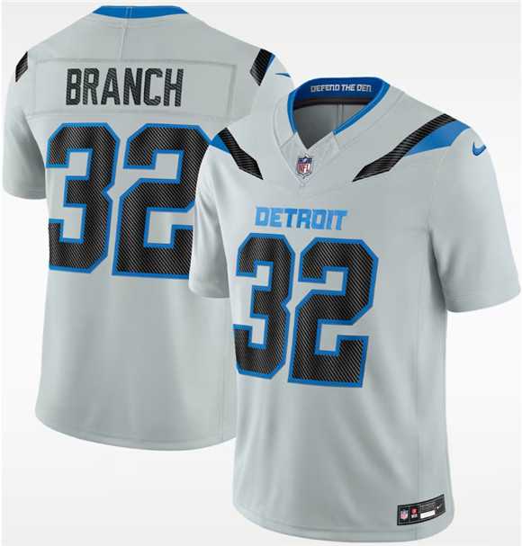 Men%27s Detroit Lions #32 Brian Branch Silver 2026 F.U.S.E. Rivalries Collection Limited Stitched Jersey Dzhi