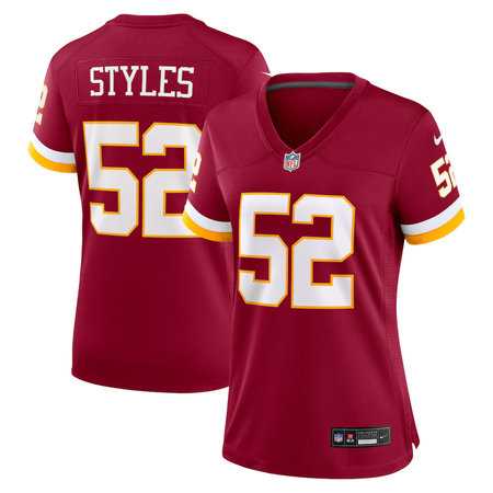 Women%27s Washington Commanders #52 Sonny Styles Nike Burgundy Vapor Limited Stitched Jersey