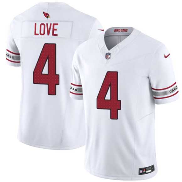 Men%27s Arizona Cardinals #4 Jeremiyah Love White 2026 Draft F.U.S.E. Vapor Untouchable Limited Stitched Jersey