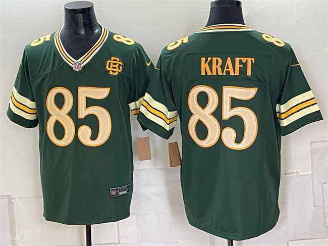 Men%27s Green Bay Packers #85 Tucker Kraft Dark Green 2026 Rivalries Collection Limited Stitched Game Jersey