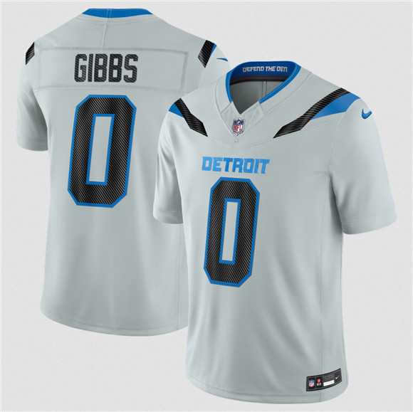 Youth Detroit Lions #0 Jahmyr Gibbs Silver 2026 F.U.S.E. Rivalries Collection Limited Stitched Jersey Dzhi