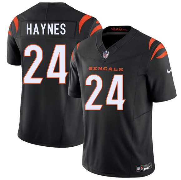 Men%27s Cincinnati Bengals #24 Jamal Haynes Black 2026 Draft F.U.S.E. Vapor Untouchable Limited Stitched Jersey
