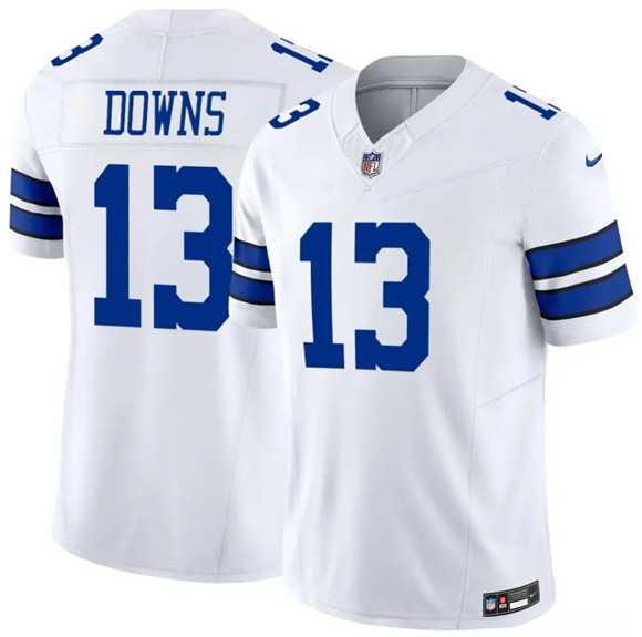Men%27s Dallas Cowboys #13 Caleb Downs White 2026 Draft F.U.S.E Vapor Untouchable Limited Stitched Jersey