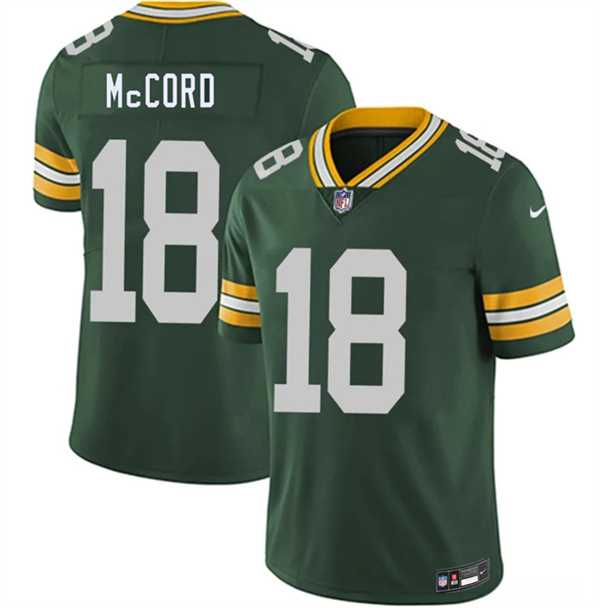 Men%27s Green Bay Packers #18 Kyle McCord Green 2026 Vapor Untouchable Limited Stitched Jersey