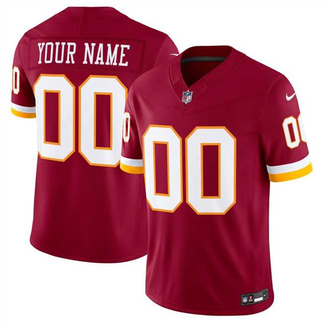 Men%27s Washington Commanders Active Player Custom Burgundy 2026 F.U.S.E. Vapor Limited Stitched Football Jersey