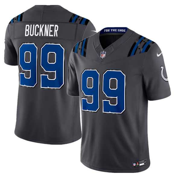 Men%27s Indianapolis Colts #99 DeForest Buckner Dark Gray 2026 F.U.S.E. Rivalries Collection Limited Stitched Jersey Dzhi