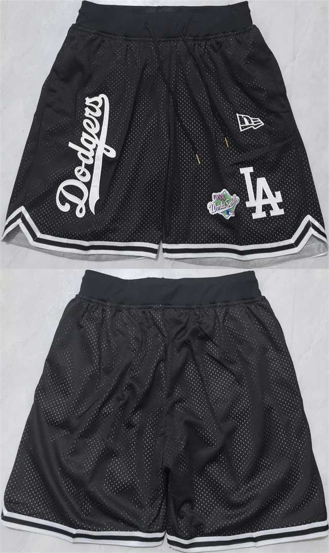 Men%27s Los Angeles Dodgers Black Shorts (Run Small)