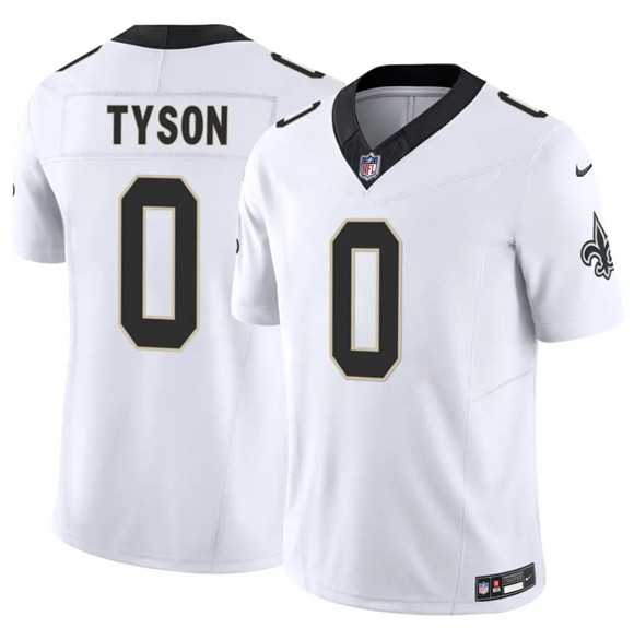 Men%27s New Orleans Saints #0 Jordyn Tyson White 2026 F.U.S.E Vapor Limited Stitched Jersey