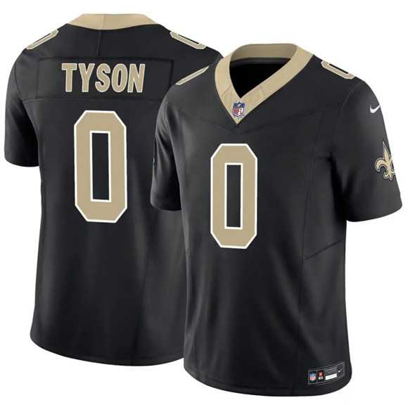 Men%27s New Orleans Saints #0 Jordyn Tyson Black 2026 F.U.S.E Vapor Limited Stitched Jersey