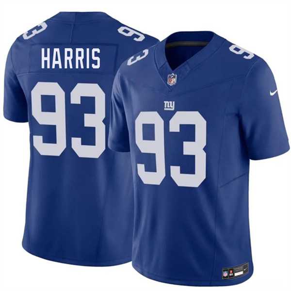 Men%27s New York Giants #93 Shelby Harris Blue 2026 F.U.S.E. Vapor Untouchable Limited Stitched Jersey